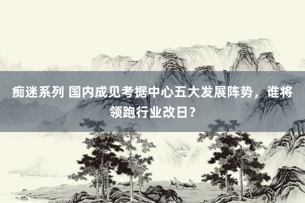 痴迷系列 国内成见考据中心五大发展阵势，谁将领跑行业改日？