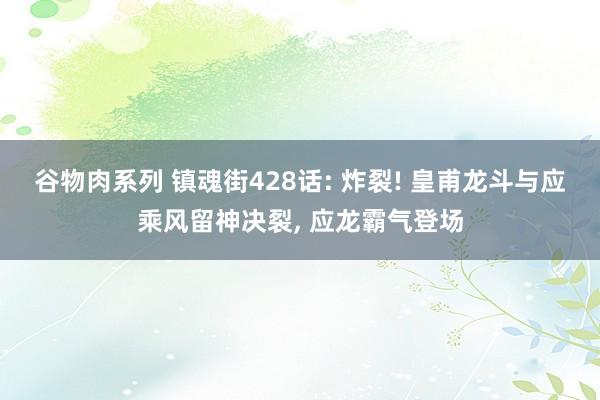 谷物肉系列 镇魂街428话: 炸裂! 皇甫龙斗与应乘风留神决裂， 应龙霸气登场