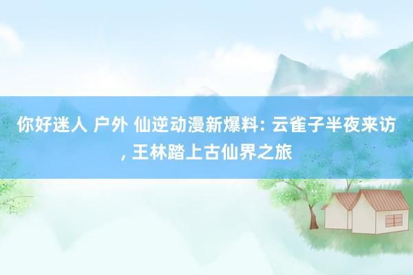 你好迷人 户外 仙逆动漫新爆料: 云雀子半夜来访， 王林踏上古仙界之旅