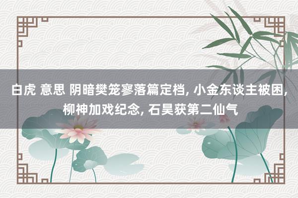 白虎 意思 阴暗樊笼寥落篇定档， 小金东谈主被困， 柳神加戏纪念， 石昊获第二仙气