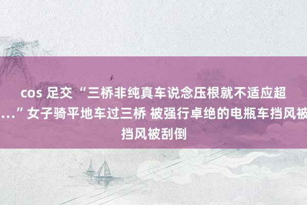 cos 足交 “三桥非纯真车说念压根就不适应超车……”女子骑平地车过三桥 被强行卓绝的电瓶车挡风被刮倒