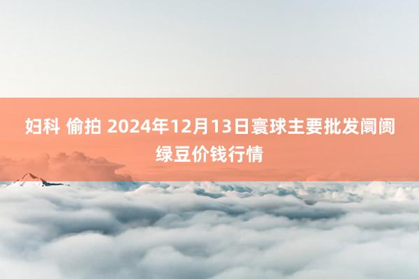 妇科 偷拍 2024年12月13日寰球主要批发阛阓绿豆价钱行情