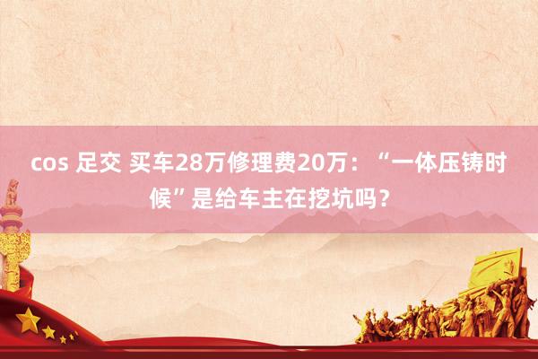 cos 足交 买车28万修理费20万：“一体压铸时候”是给车主在挖坑吗？