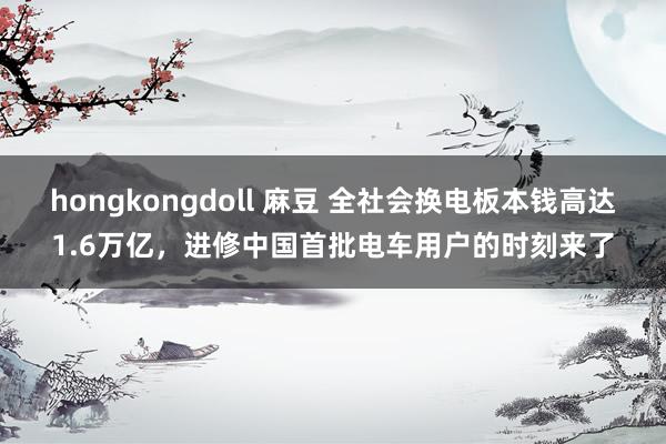 hongkongdoll 麻豆 全社会换电板本钱高达1.6万亿，进修中国首批电车用户的时刻来了