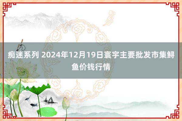 痴迷系列 2024年12月19日寰宇主要批发市集鲟鱼价钱行情