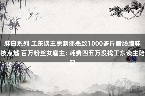 胖白系列 工东谈主熏制邪恶致1000多斤腊肠腊味被点燃 百万粉丝女雇主: 耗费四五万没找工东谈主赔