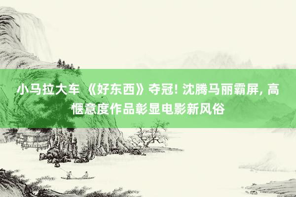 小马拉大车 《好东西》夺冠! 沈腾马丽霸屏， 高惬意度作品彰显电影新风俗