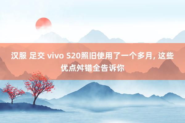 汉服 足交 vivo S20照旧使用了一个多月， 这些优点舛错全告诉你