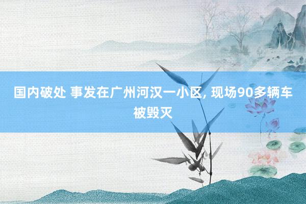 国内破处 事发在广州河汉一小区， 现场90多辆车被毁灭